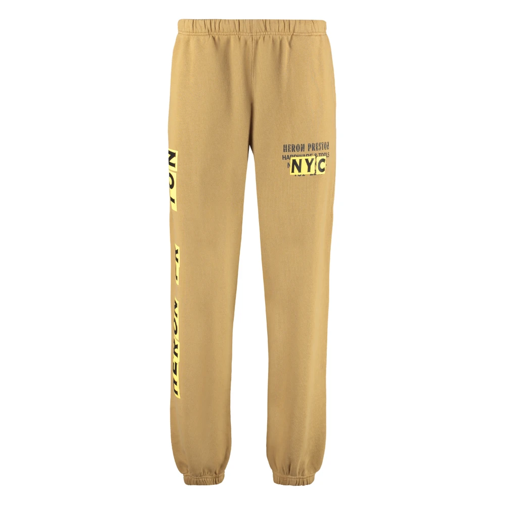 Heron Preston Logo katoenen broek Brown Heren