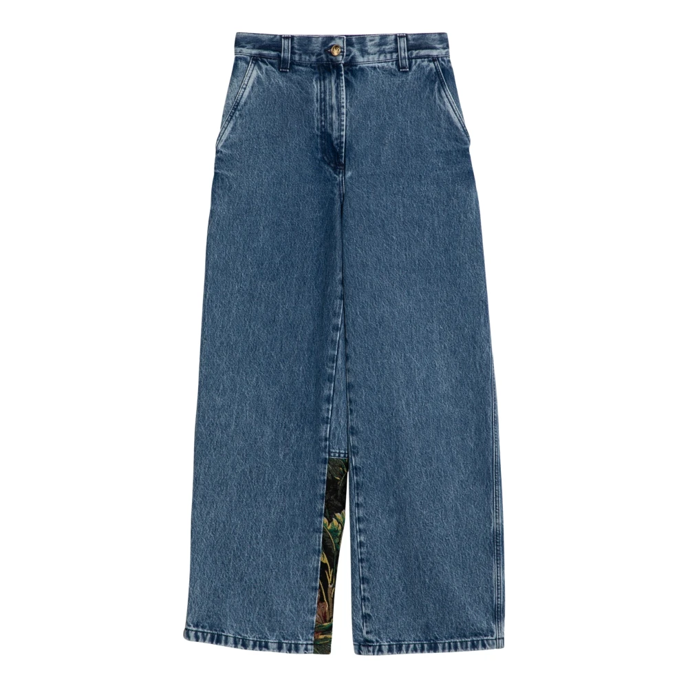 Palm Angels Boyfriend Jeans Blue Dames