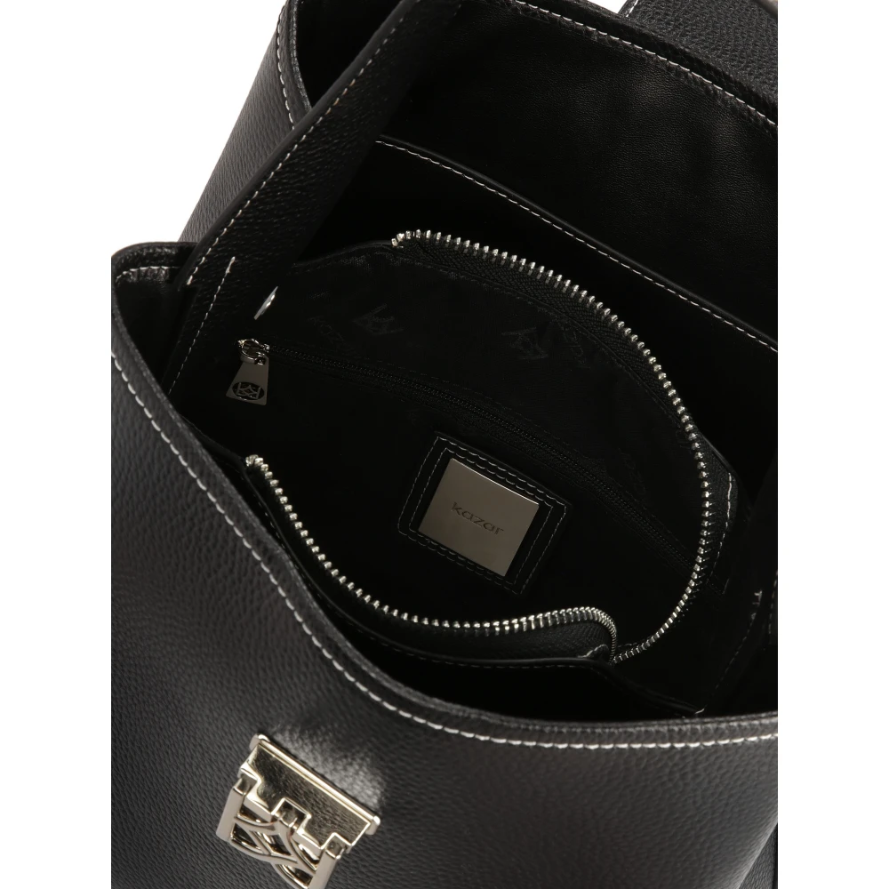 Kazar Zwarte handtas met elegant slot Black Dames