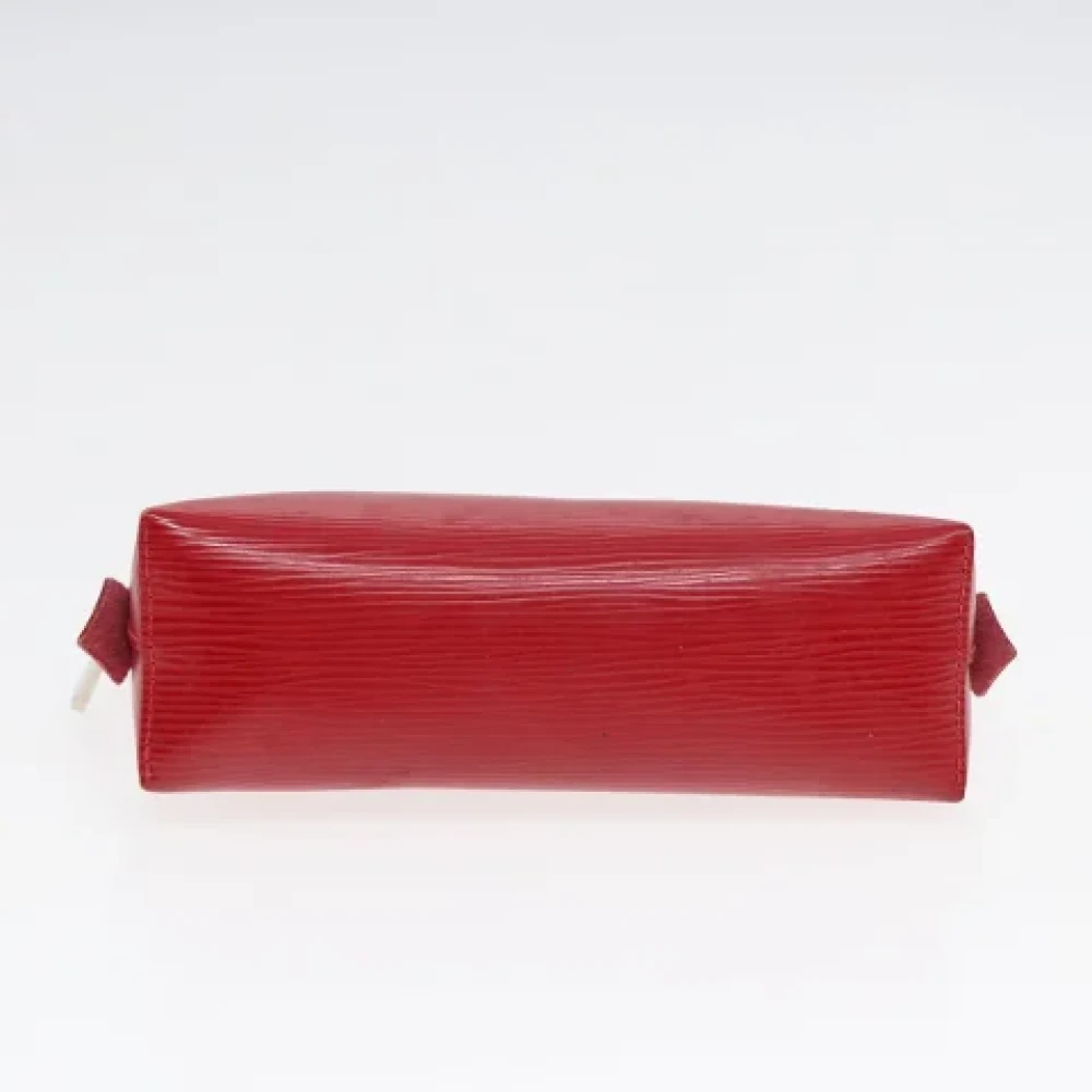 Louis Vuitton Vintage Pre-owned Leather pouches Red Dames