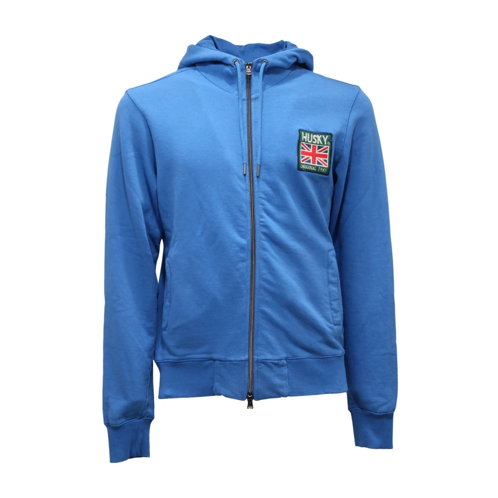 Husky Original Men's Blue Peter Sweatshirt In - Zip-Throughs - M - Sweatshirts & Hoodies