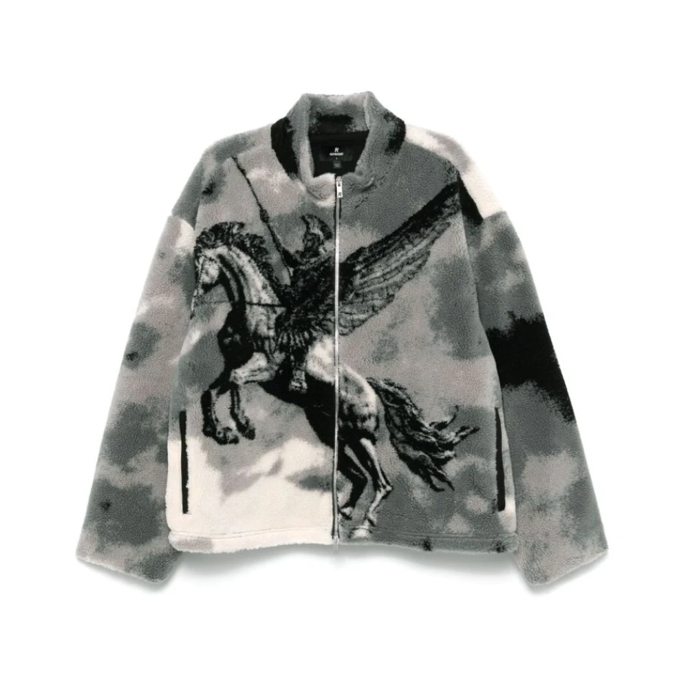 Represent Abstract Fleece Mascotte Sweater Multicolor Heren