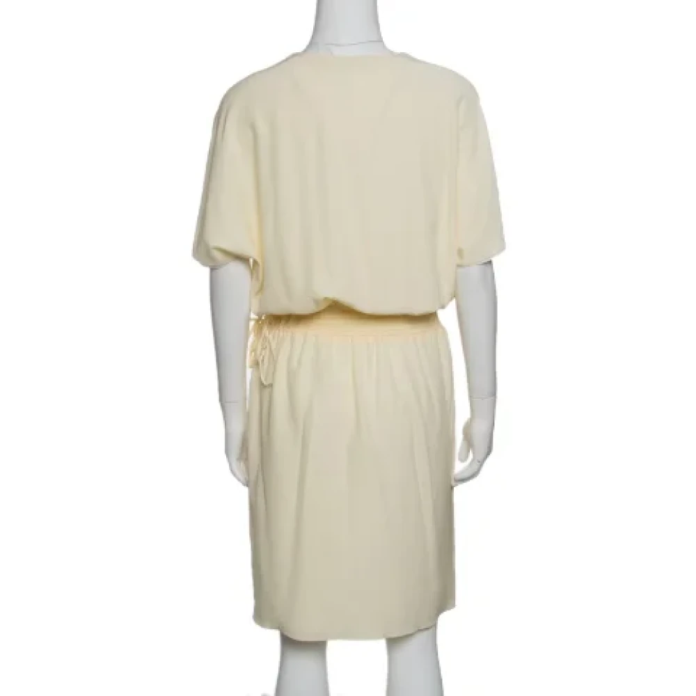 Chloé Pre-owned Silk dresses Yellow Dames