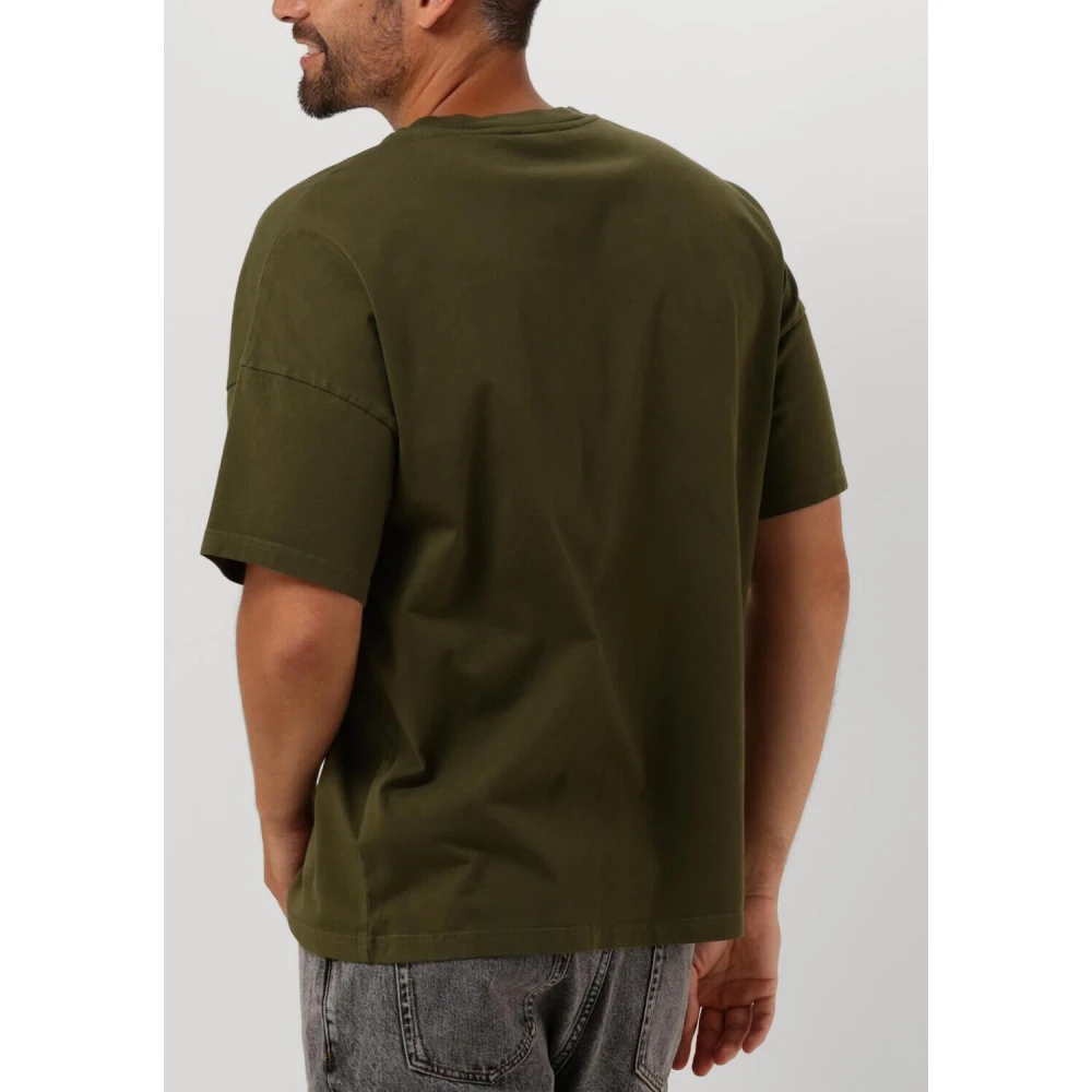 American vintage Heren Polo T-shirt Fizvalley Groen Green Heren