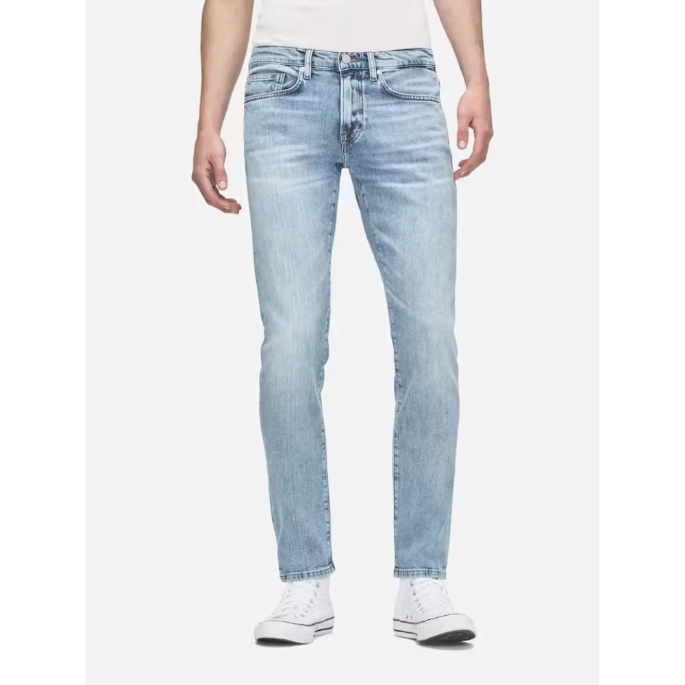Frame Slim Straight Leg Jeans Blue Heren