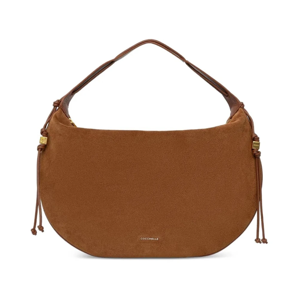 Coccinelle , Shoulder Bags, Female, Brown, One Size, Handbag Suede