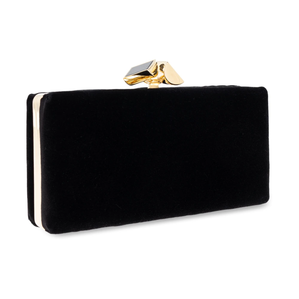 Dsquared2 Velvet clutch Black Dames