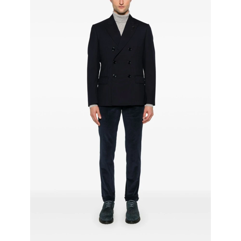 Briglia Moderne Slim-Fit Broek Black Heren