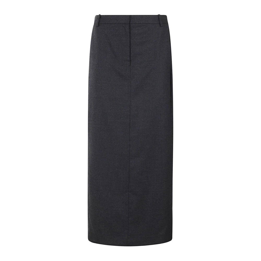 Theory Midi Rok Gray Dames