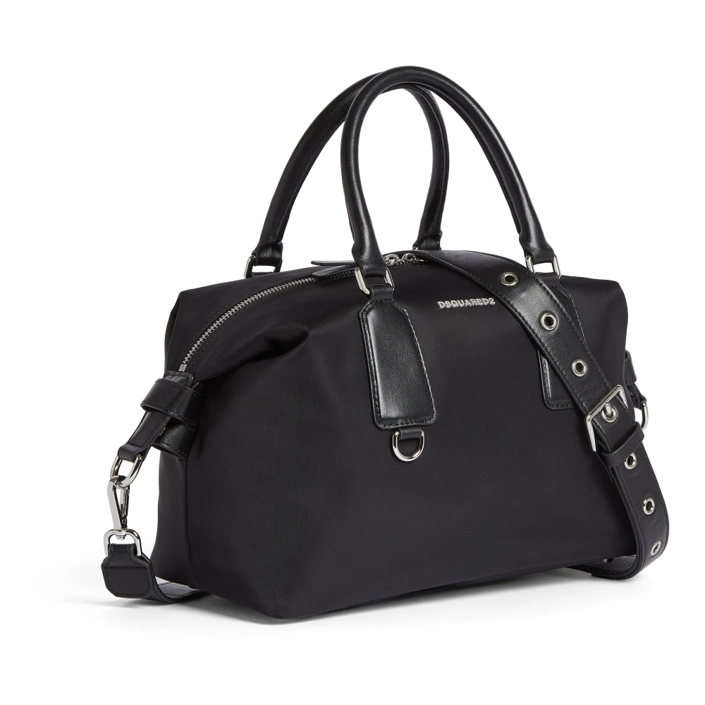 Dsquared2 Zwarte Nylon Handtas 2124 Black Dames