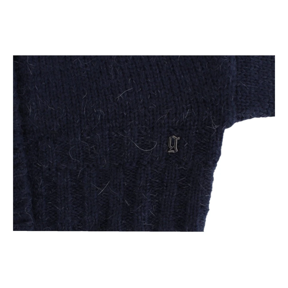 John Galliano Blauwe Cropped Cardigan met Stijl Blue Dames
