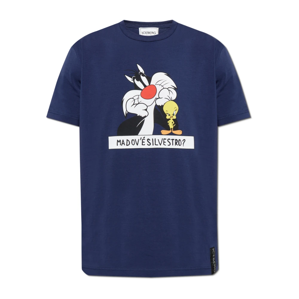 Iceberg - Tops > T-Shirts - Blue - Iceberg - Modalova