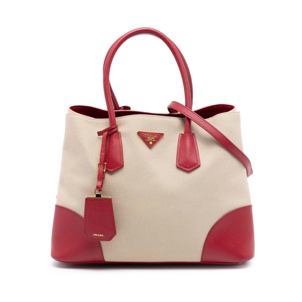Prada Vintage Women's Brown Pre-Owned Vintage Convertible Tote Bag