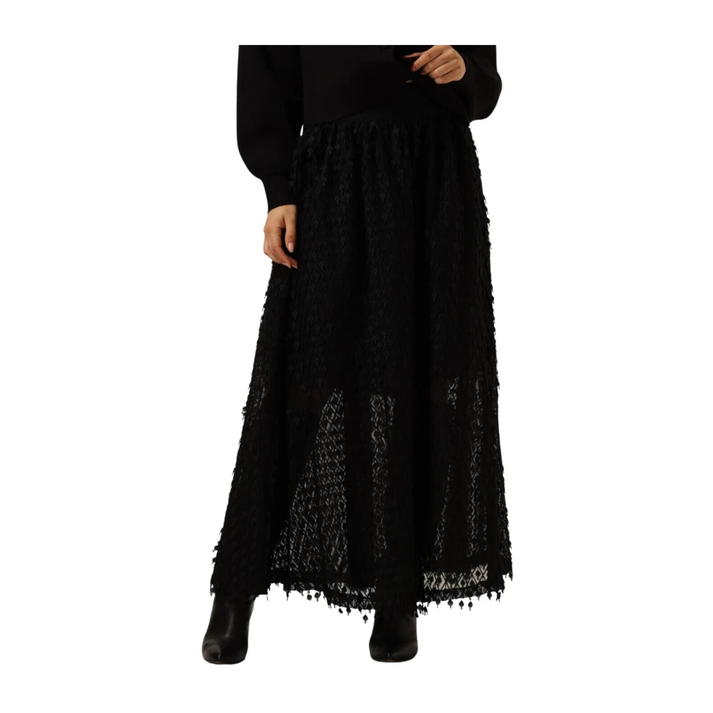 Copenhagen Muse Zwarte Maxi Rok Tijdloze Stijl Black Dames