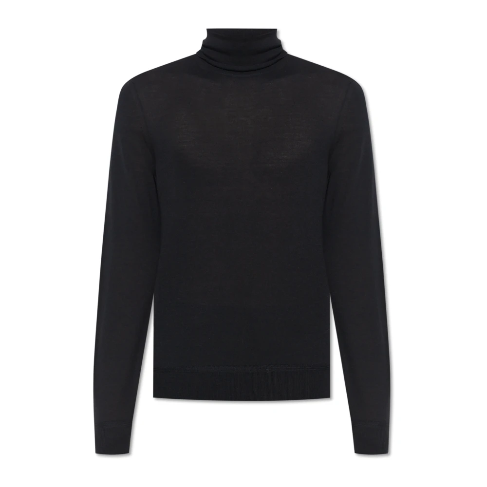 Tom Ford Zwarte Merino Roll Neck Trui Black Heren