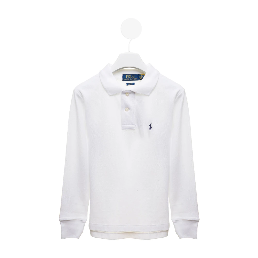 Polo Ralph Lauren Vit Polo Skjorta med Pony Broderi White, Pojke