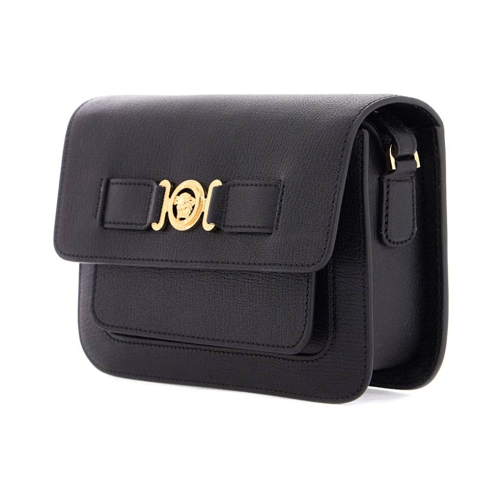 Versace Medusa Biggie Leren Schoudertas Black Heren