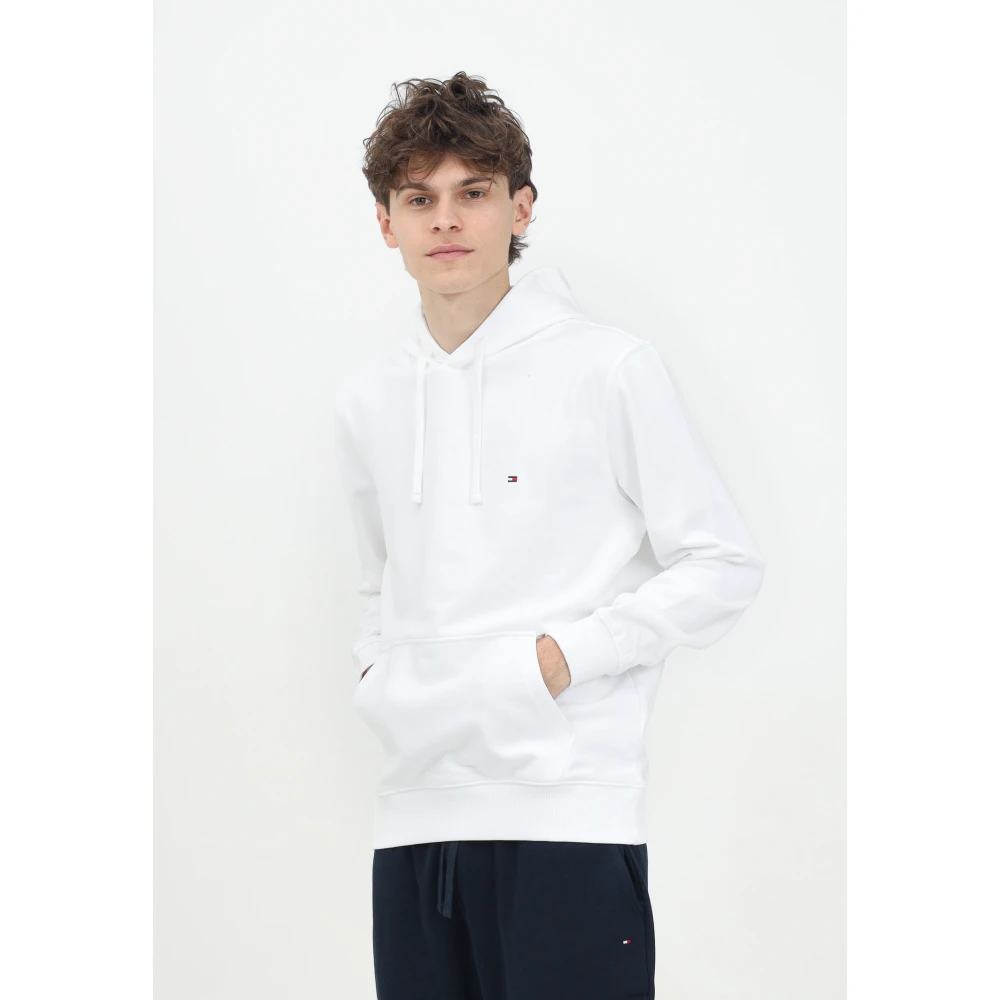 Tommy Hilfiger Witte Hoodie Sweater Casual Stijl White Heren