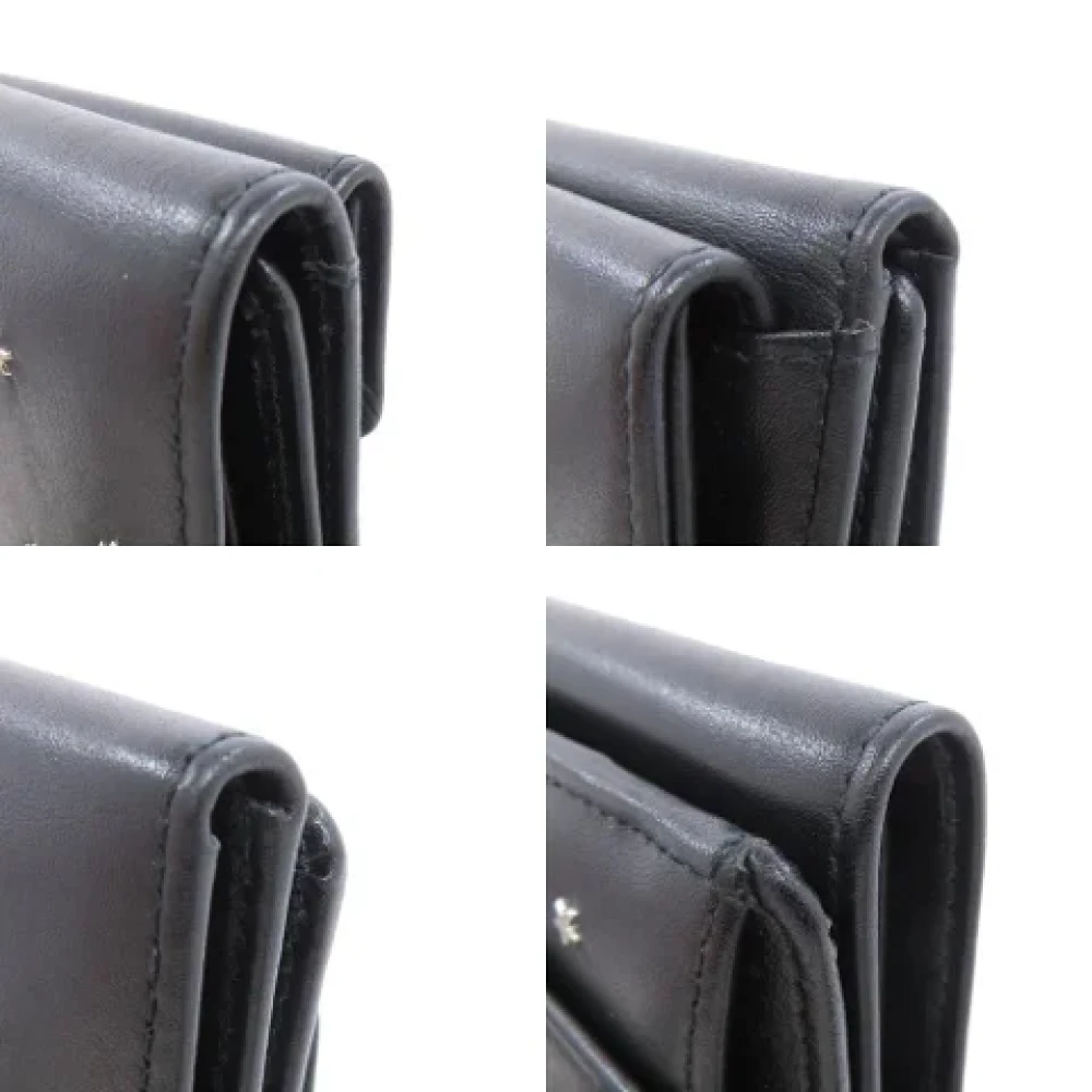 Jimmy Choo Pre-owned Leather wallets Black Dames