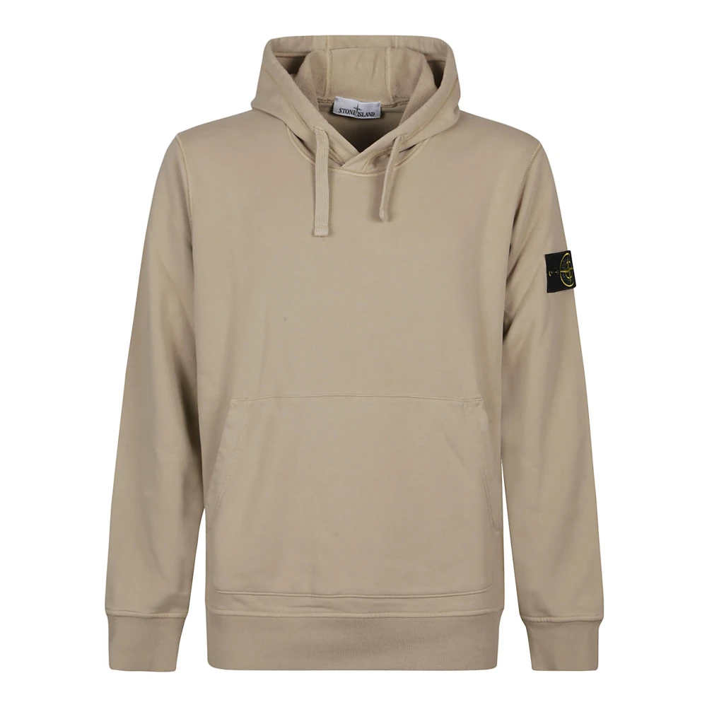 Stone Island Casual Hooded Sweatshirt voor mannen Beige Heren
