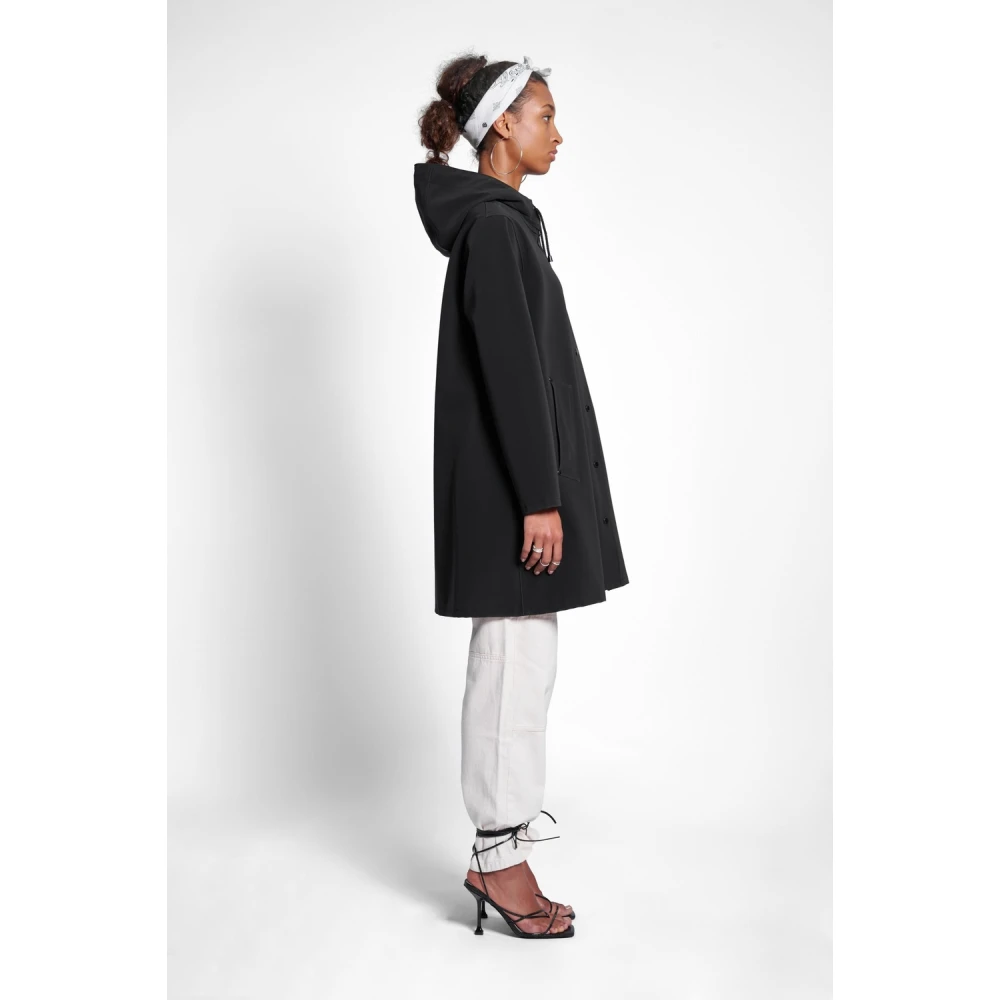 Stutterheim A-lijn Waterdichte Regenjas voor Vrouwen Black Dames