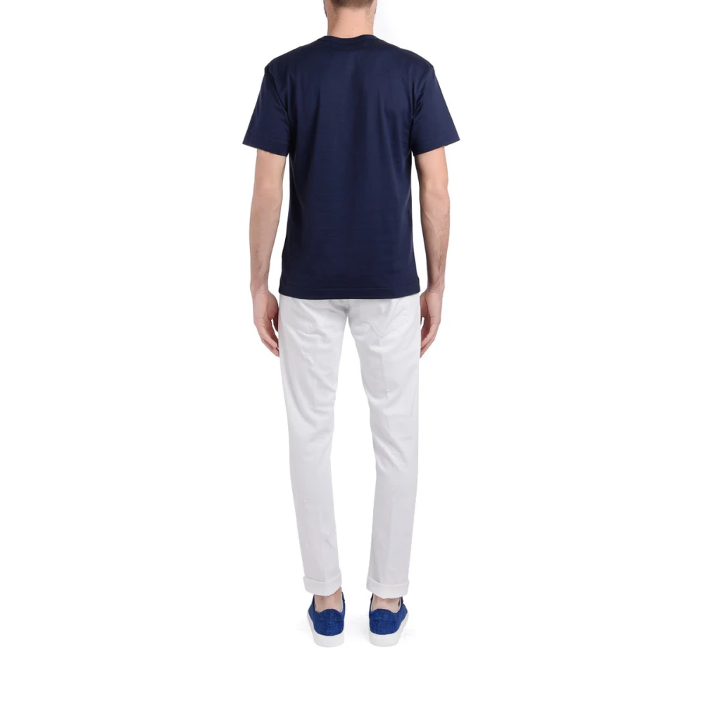 Comme des Garçons Play Blue Heart T-shirt Blue Heren