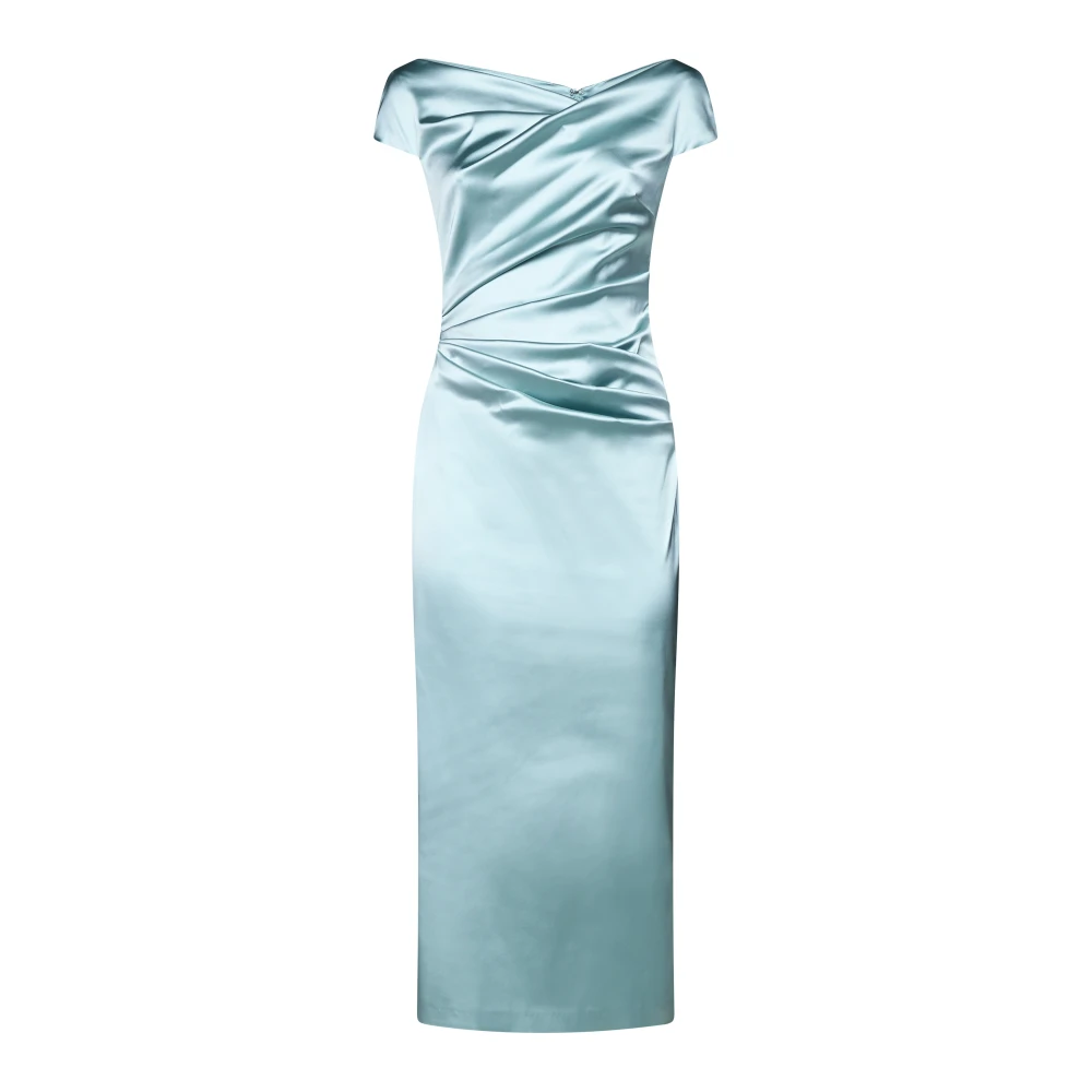 Talbot Runhof Elegante jurken in wit blauw Blue Dames