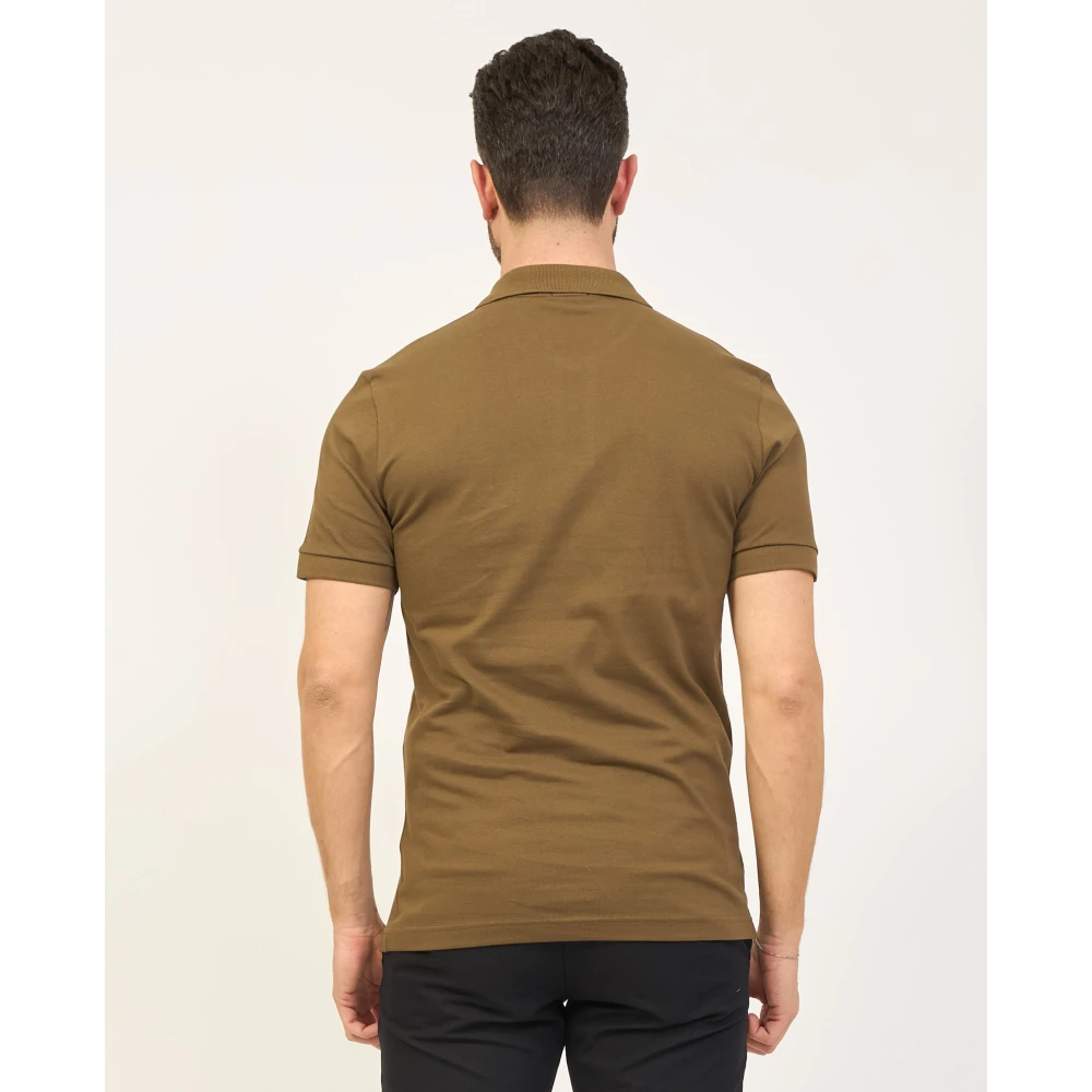 Boss Bruine Polo Passenger Korte Mouw Shirt Brown Heren