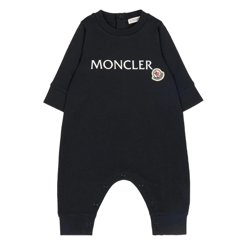 Moncler Unisex Kids Black Bodies & Sets, 12 M, Romper