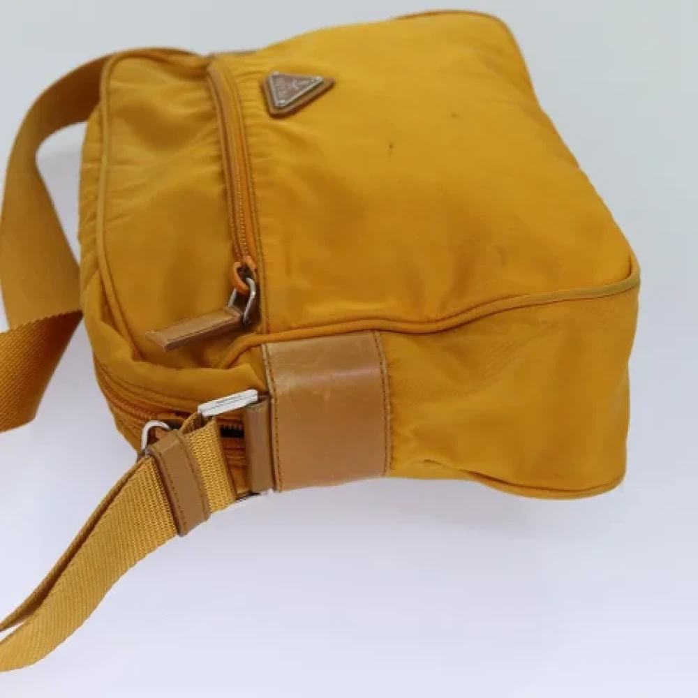 Prada Vintage Pre-owned Nylon prada-bags Orange Dames