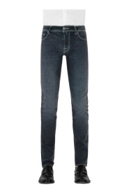 Slim Grå Denim Jeans - Størrelse 34