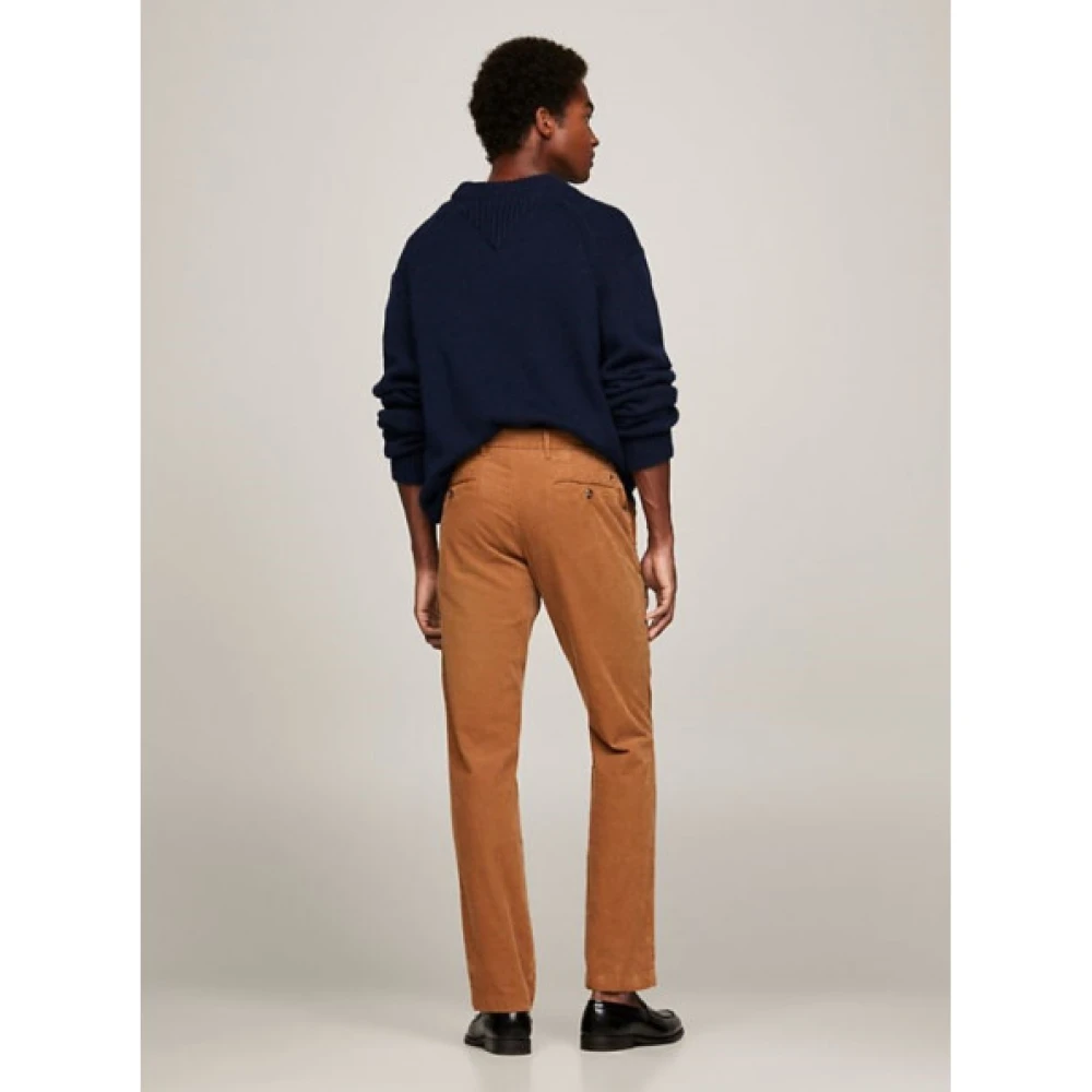 Tommy Hilfiger Corduroy Chino Broek Brown Heren