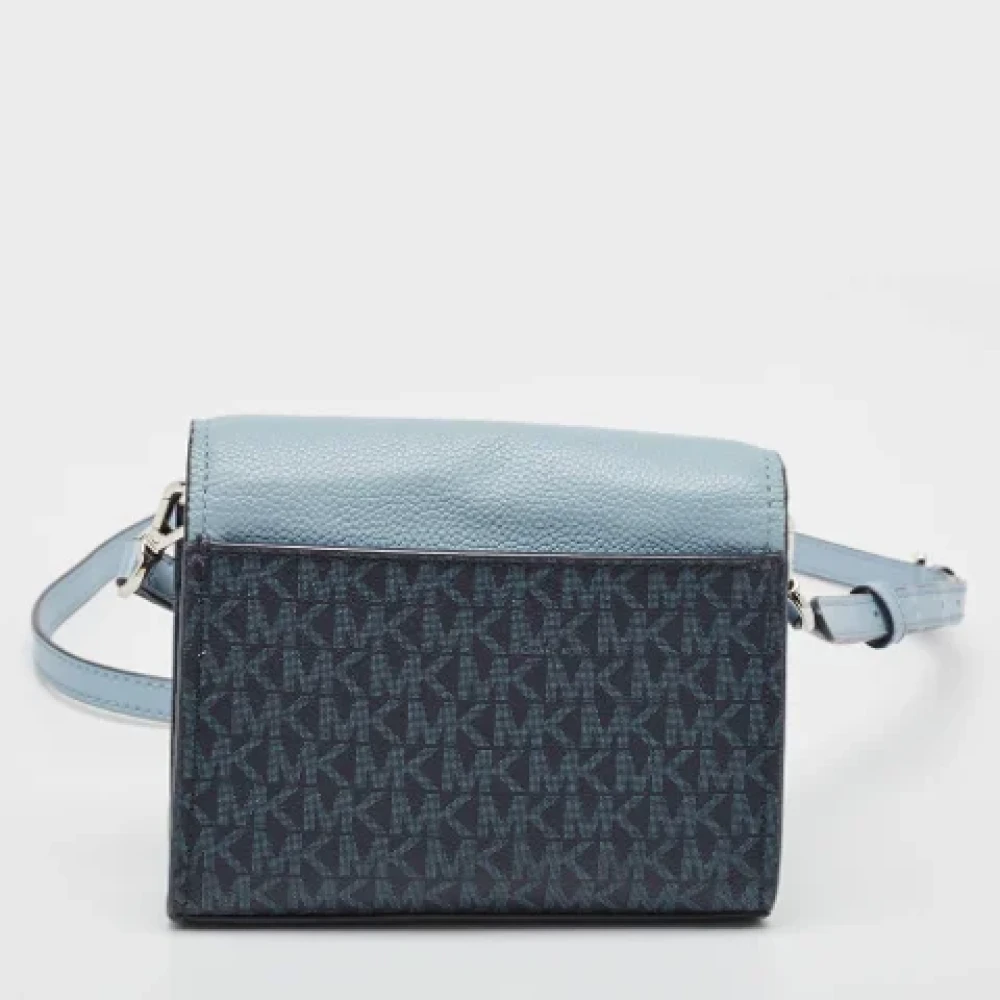Michael Kors Pre-owned Leather shoulder-bags Blue Dames