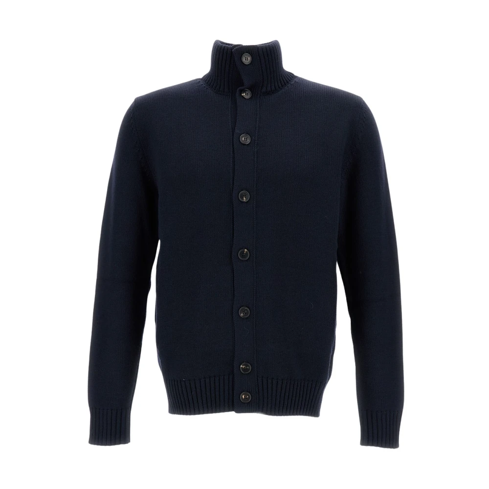Zanone Blue Cardigans, Male, 2XL, Chioto Cardigan