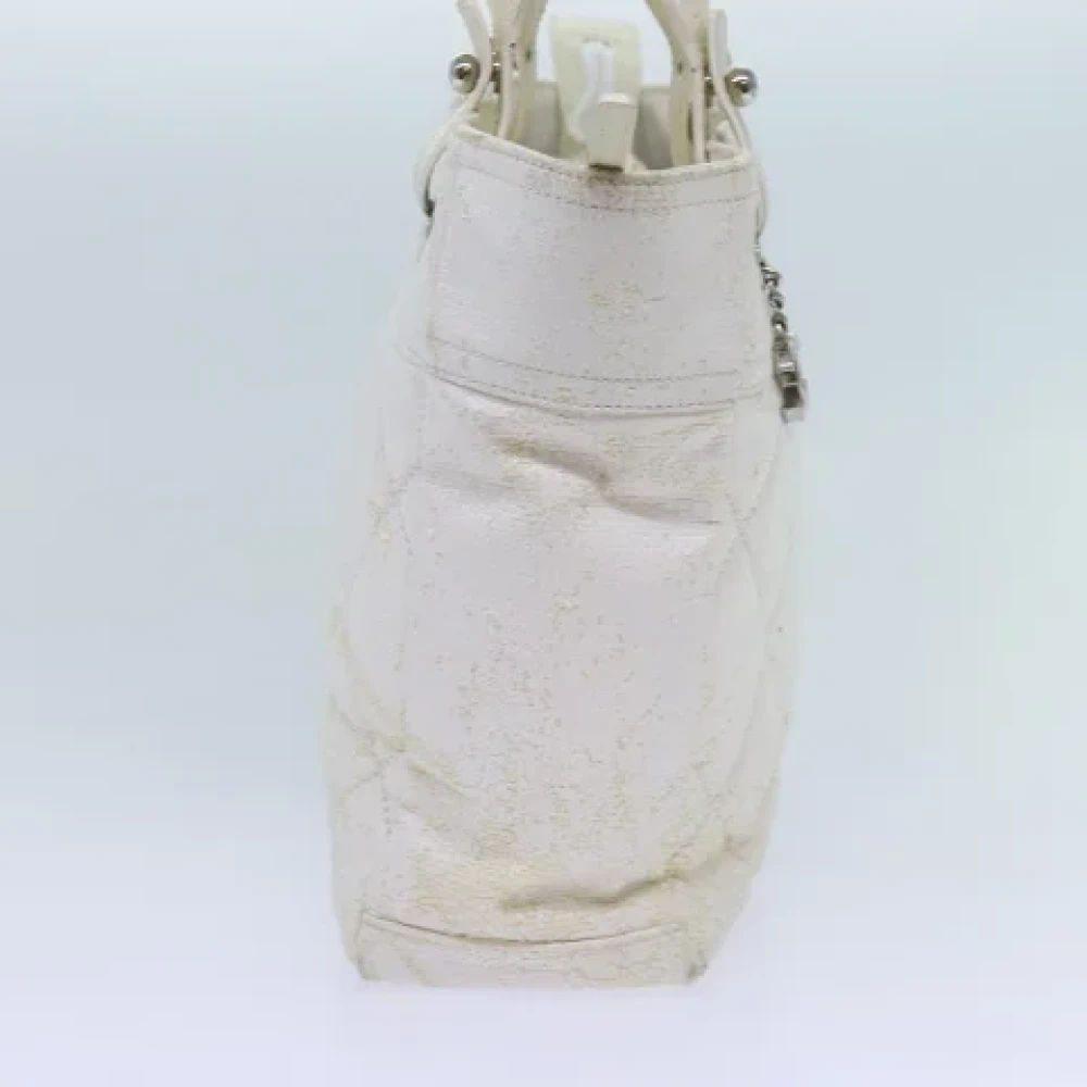 Chanel Vintage Pre-owned Canvas totes White Dames