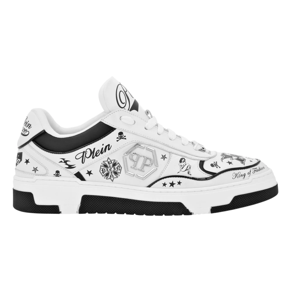 Philipp Plein Rebel Studs Lo-Top Sneakers unisex Schoenen Wit