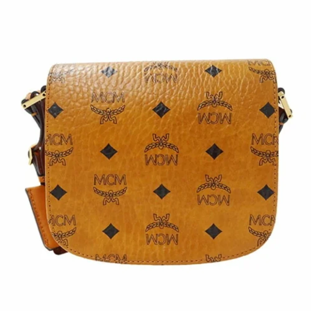 MCM Pre-owned Plastic shoulder-bags Brown Dames
