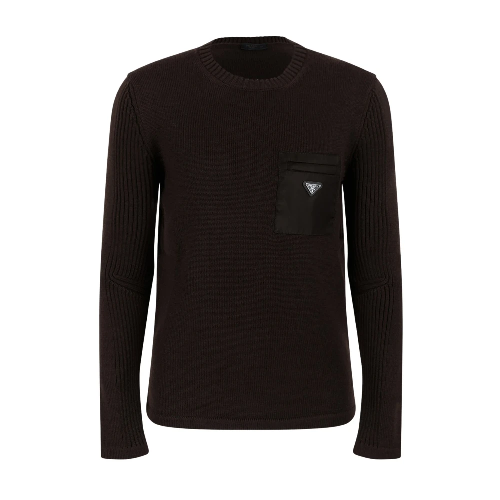 Prada Sweater With Re-Nylon Detail - Image 3