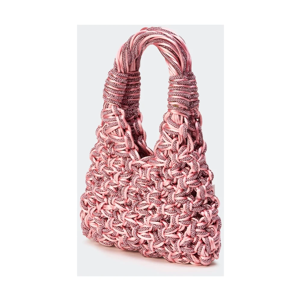 Hibourama Mini Satijnen Tas Pink Dames
