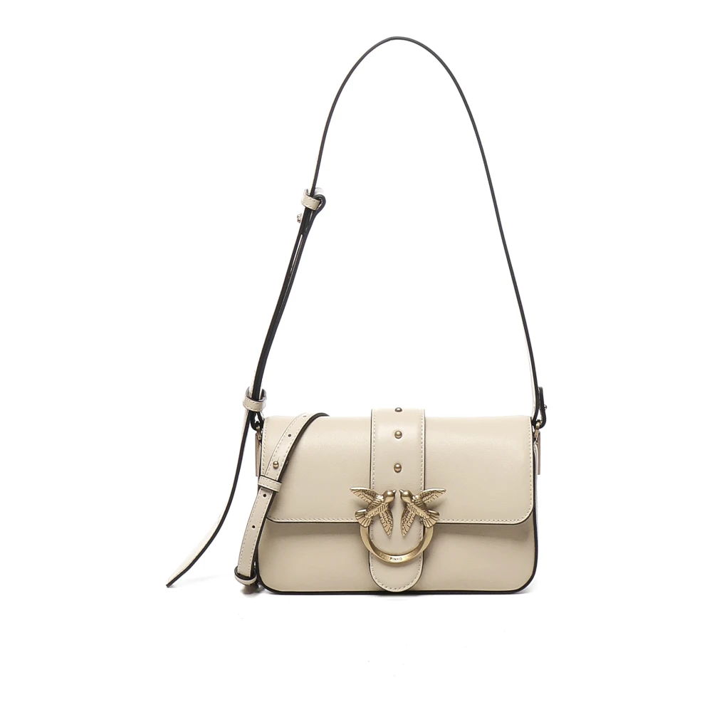 Pinko Women's Beige Shoulder Bags, One Size, Mini Love Bag