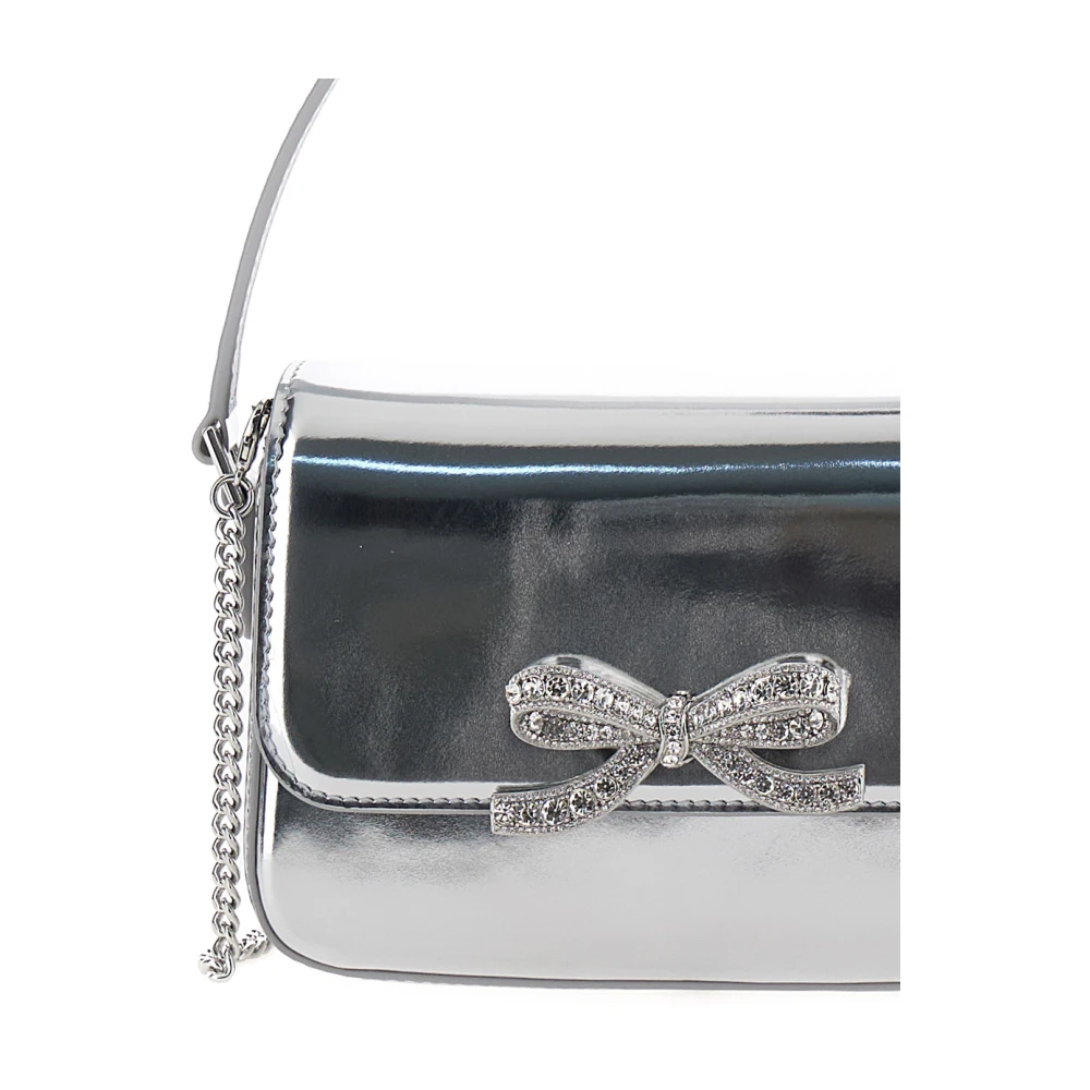 Self Portrait Grijze Zilveren Micro Tas Gray Dames