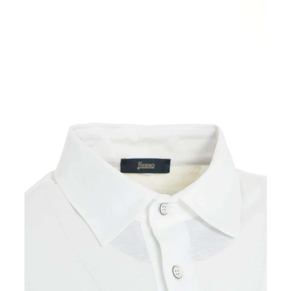 Herno Klassiek Polo Shirt voor Mannen White Heren