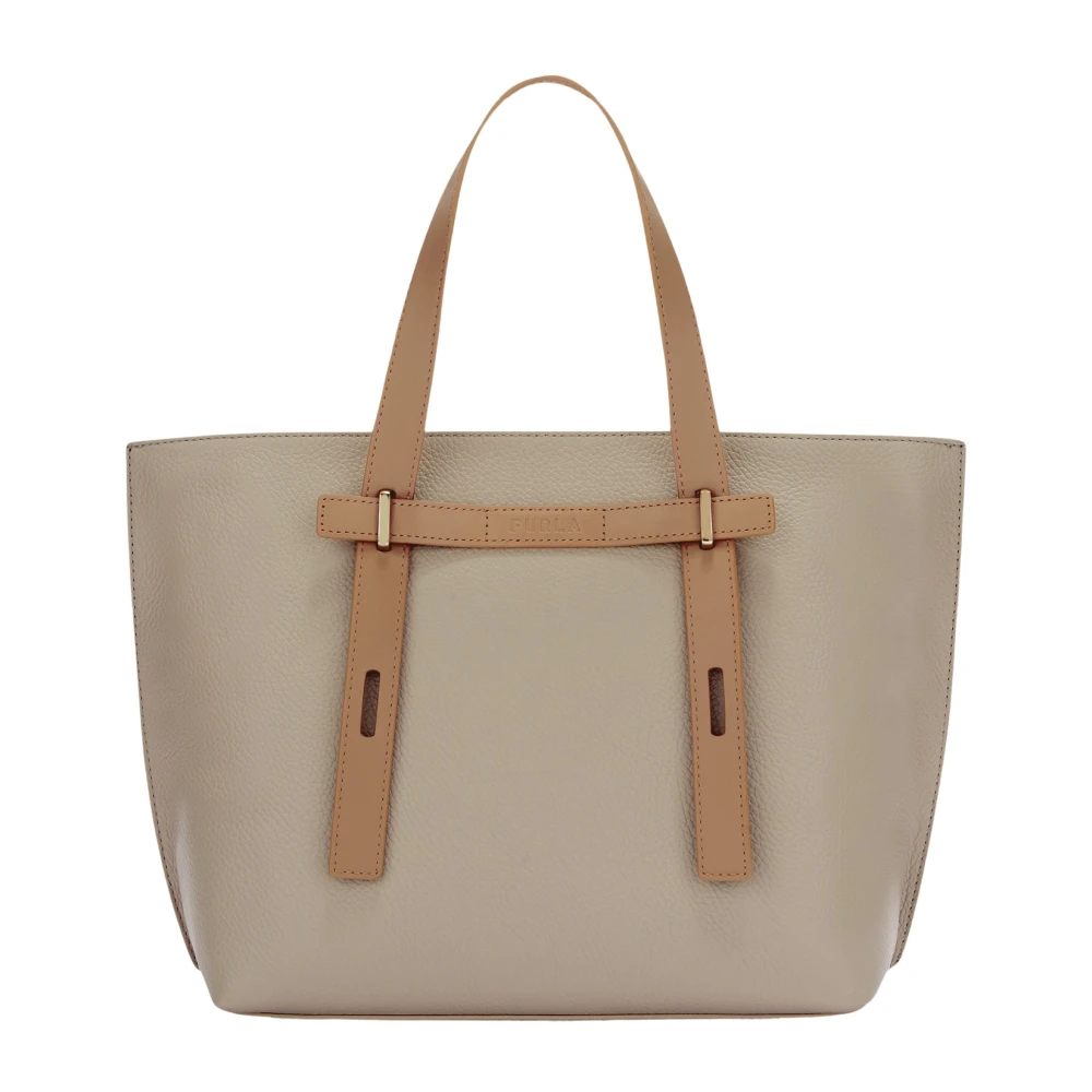 Furla Giove Tote M Beige Dames
