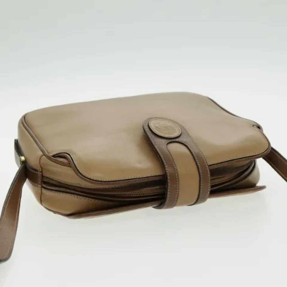 Celine Vintage Pre-owned Leather shoulder-bags Brown Dames