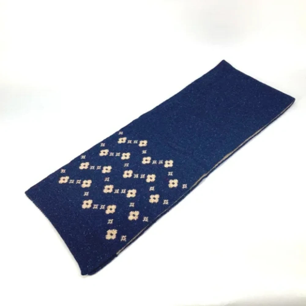 Louis Vuitton Vintage Pre-owned Fabric scarves Blue Dames