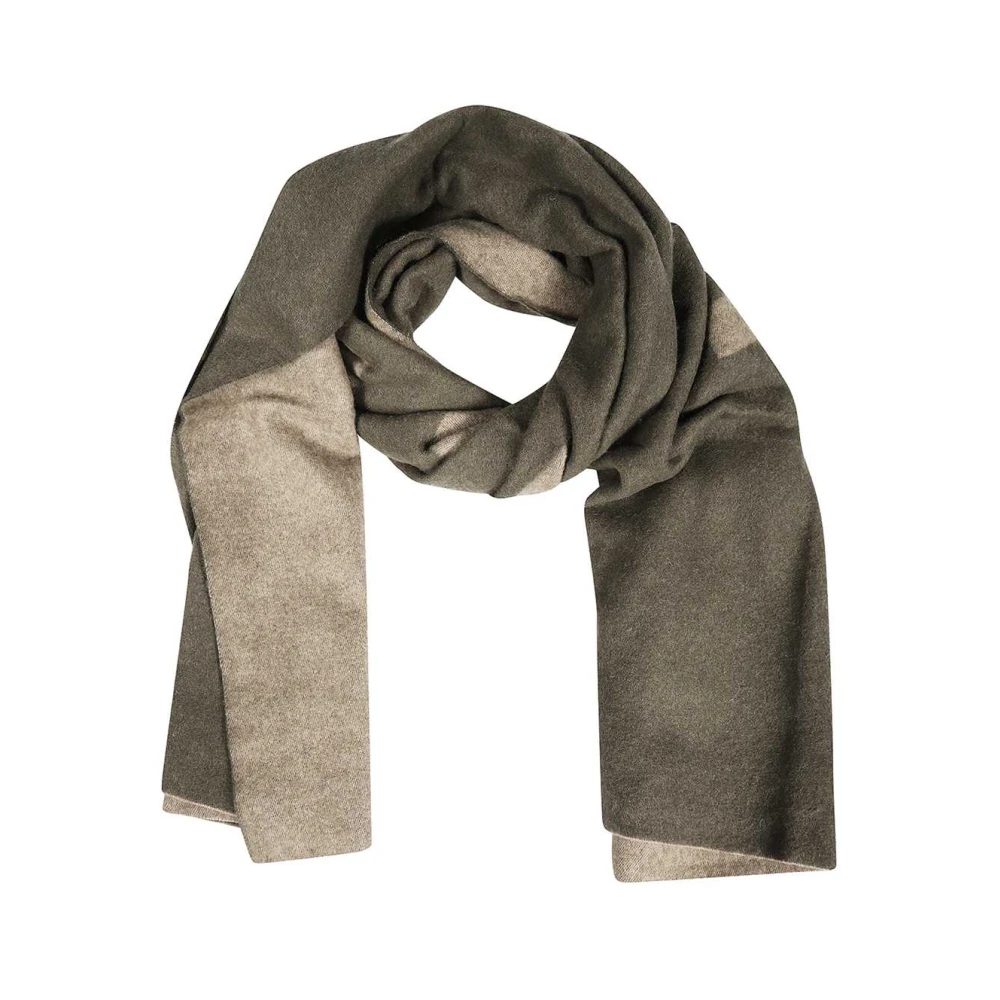 Les Deux Intarsia Wollen Sjaal Green Heren