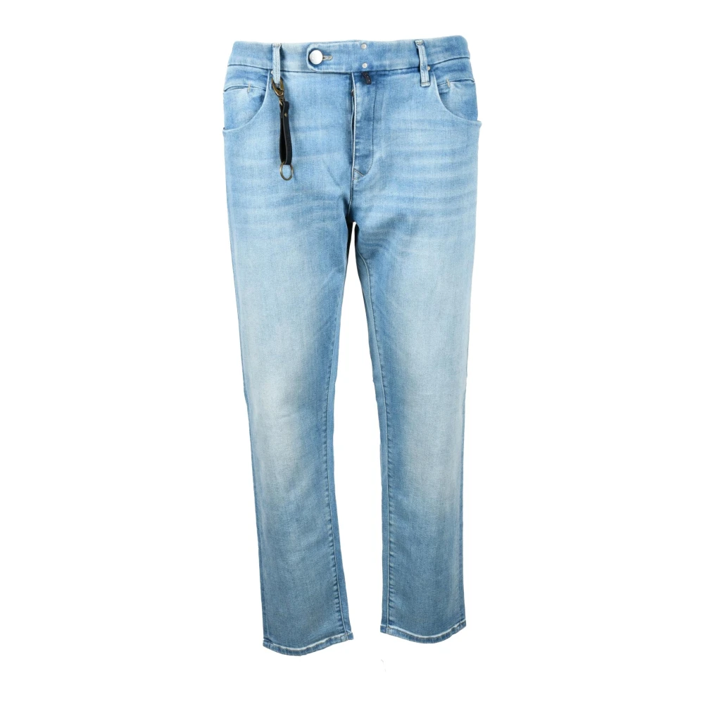 Incotex Katoenmix Stretch Jeans Blue Heren