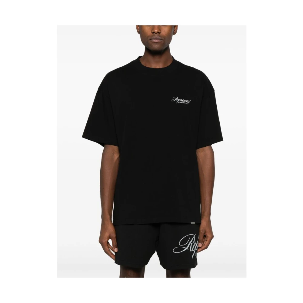 Represent Owners Club Script T-Shirt Black Heren