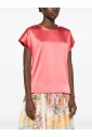 chemise-a-manches-courtes-en-soie-rouge