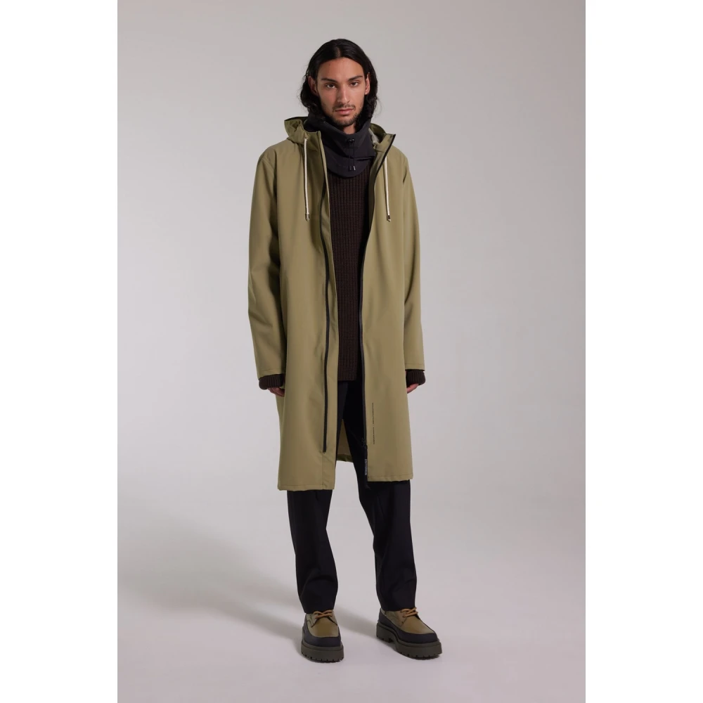 Stutterheim Lichtgewicht Matte Parka voor Mannen Green Heren